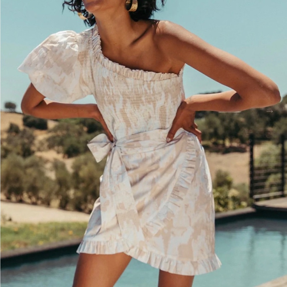 NWT Cleobella Pia Mini Dress | watercolor Ikat